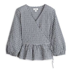 Hudson North The Modern Uniform Wrap Blouse